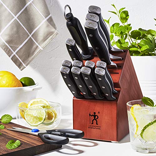 HENCKELS Forged Accent Razor-Sharp 15-Piece Knife Set, Chef Knife, Bread Knife, Steak Knife