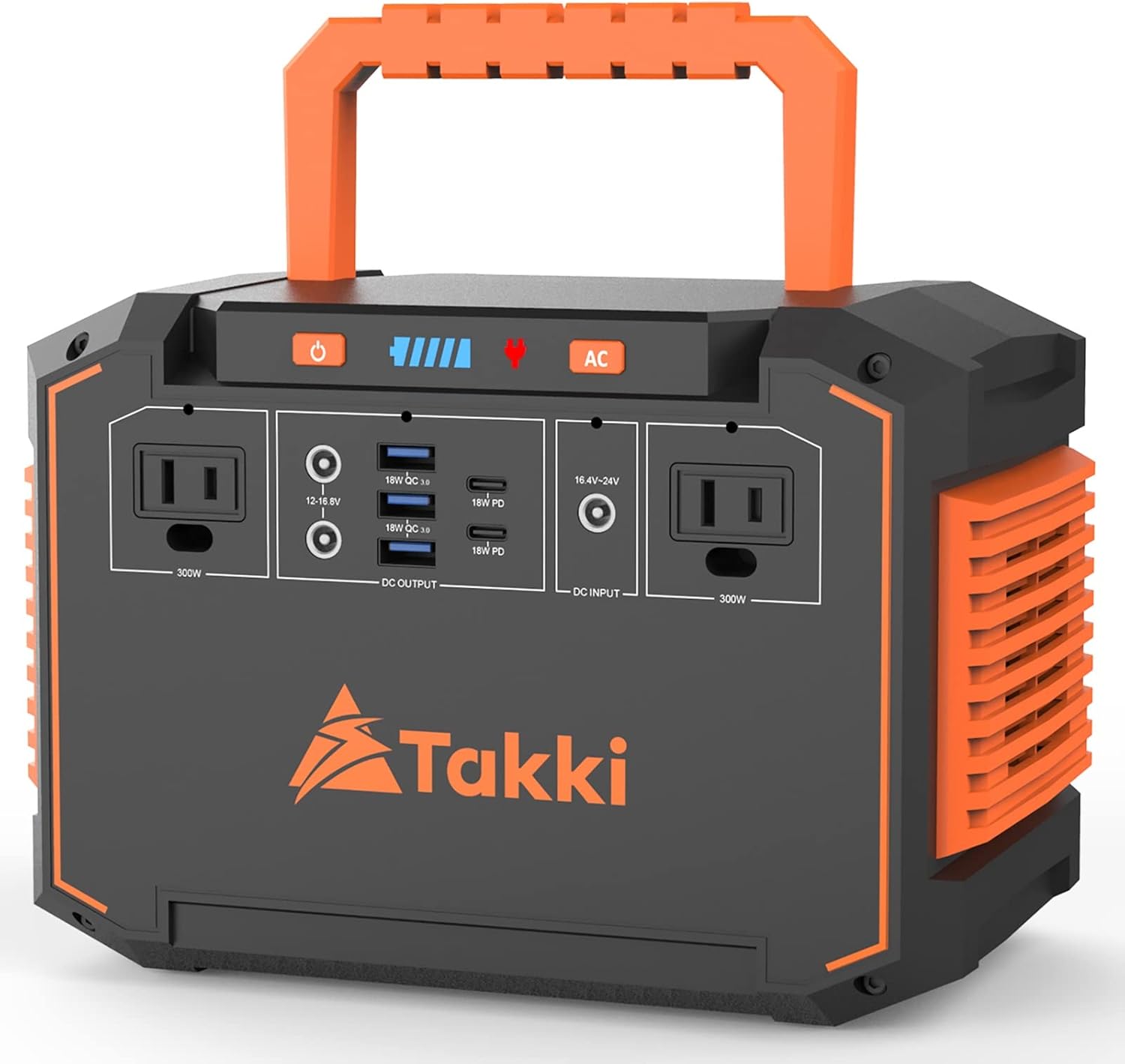 300W Portable Power Station, Camping Solar Generator 240Wh with 110V Peak 350W AC Outlet DC USB Ports Battery Backup Power Supply for Home Use