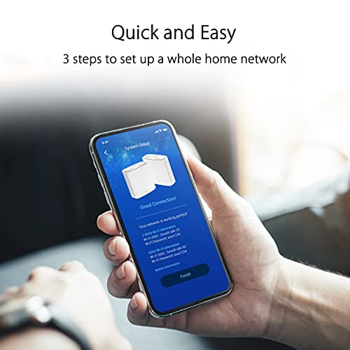 ASUS ZenWiFi AX6600 Tri-Band Mesh WiFi 6 System (XT8 1PK) - Whole Home Coverage up to 2750 sq.ft & 4+ rooms, AiMesh