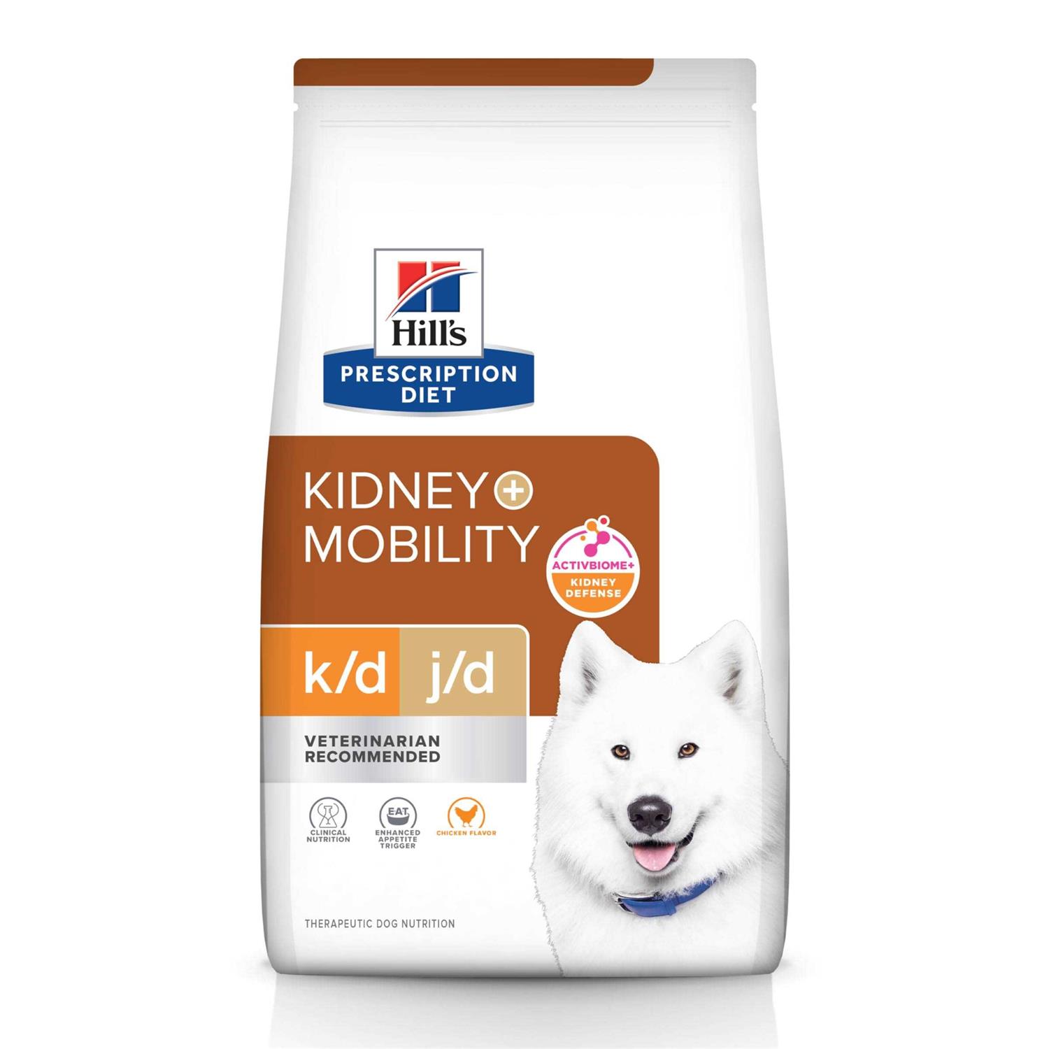 Hill's Prescription Diet k/d Kidney Care + Mobility Chicken Dry Dog Food - Pet Supplies online store