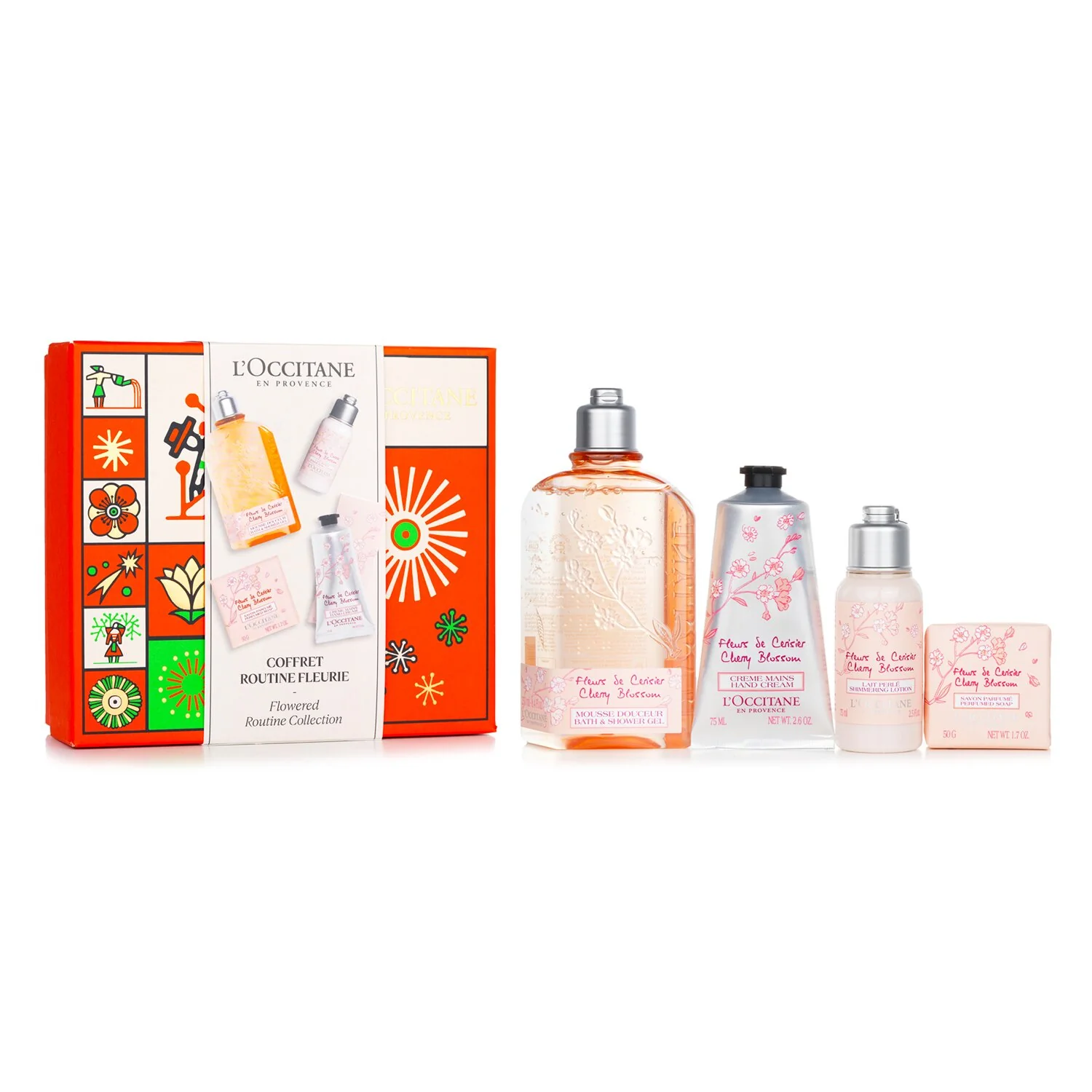 L'Occitane Cherry Blossom Box Set: 4pcs