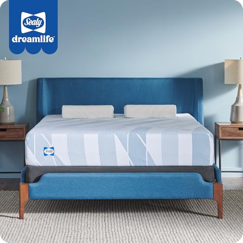 Sealy Dreamlife 12” Foam Mattress-in-a-Box, Full, SealyComfort Gel Memory Foam, SealySupport Transition Foam, Surface-Guard Technology