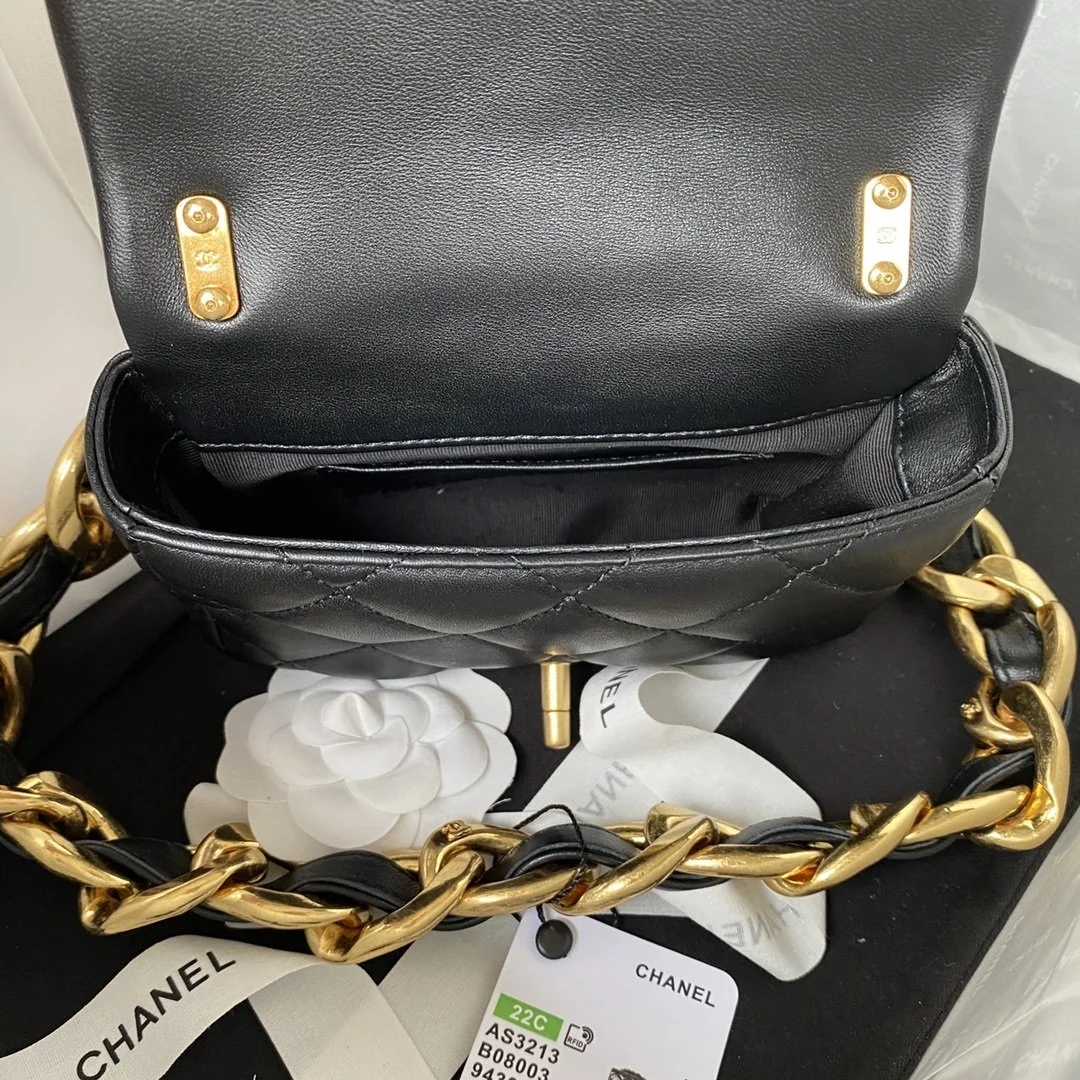 Chanel Mini Flap Bag Black For Women, Women&rsquo;s Bags Shoulder And Crossbody Bags 6.6in/17cm AS3213
