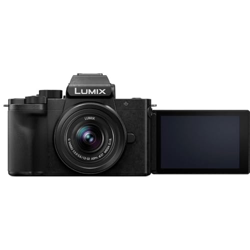 Panasonic Lumix G100 4K Mirrorless Camera with 12-32mm Lens for Photo and Video Vlogging (DC-G100KK) + Filter Kit + 64GB Card + Card Reader + Bag +