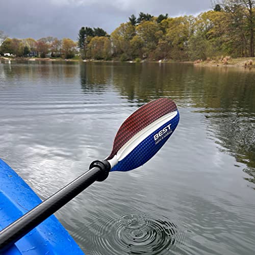 Best Marine and Outdoors Kayak Paddle, Carbon Fiber Shaft & Fiberglass Reinforced Polypropylene Blades, 220cm, 234cm, 250cm