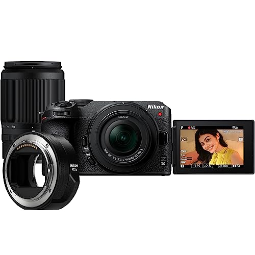 Nikon Z 30 Compact and Lightweight Mirrorless Camera with NIKKOR 16-50mm Lens with Creator's Kit