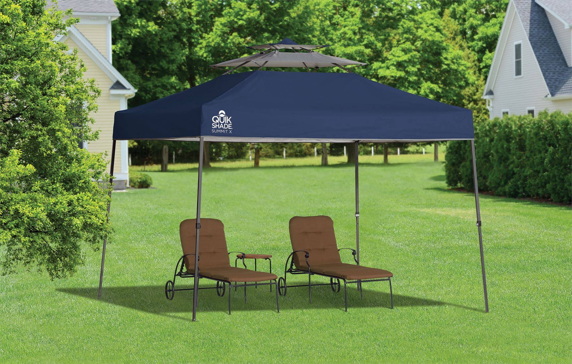 Quik Shade Summit SX100 10 x 10& Straight Leg Canopy - Blue