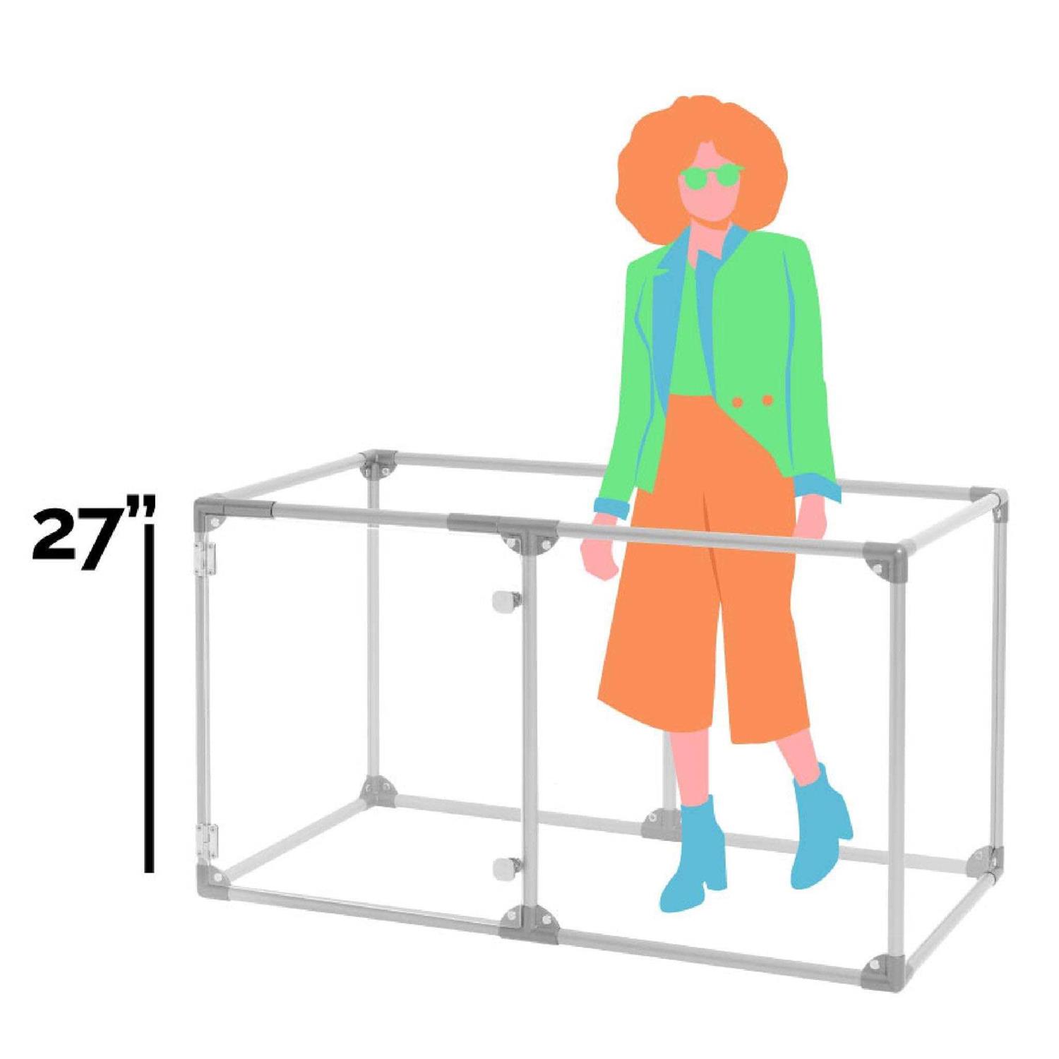 Clearly Loved Pets 27 Tall Lucidium Pet Pen - Pet Supplies online store
