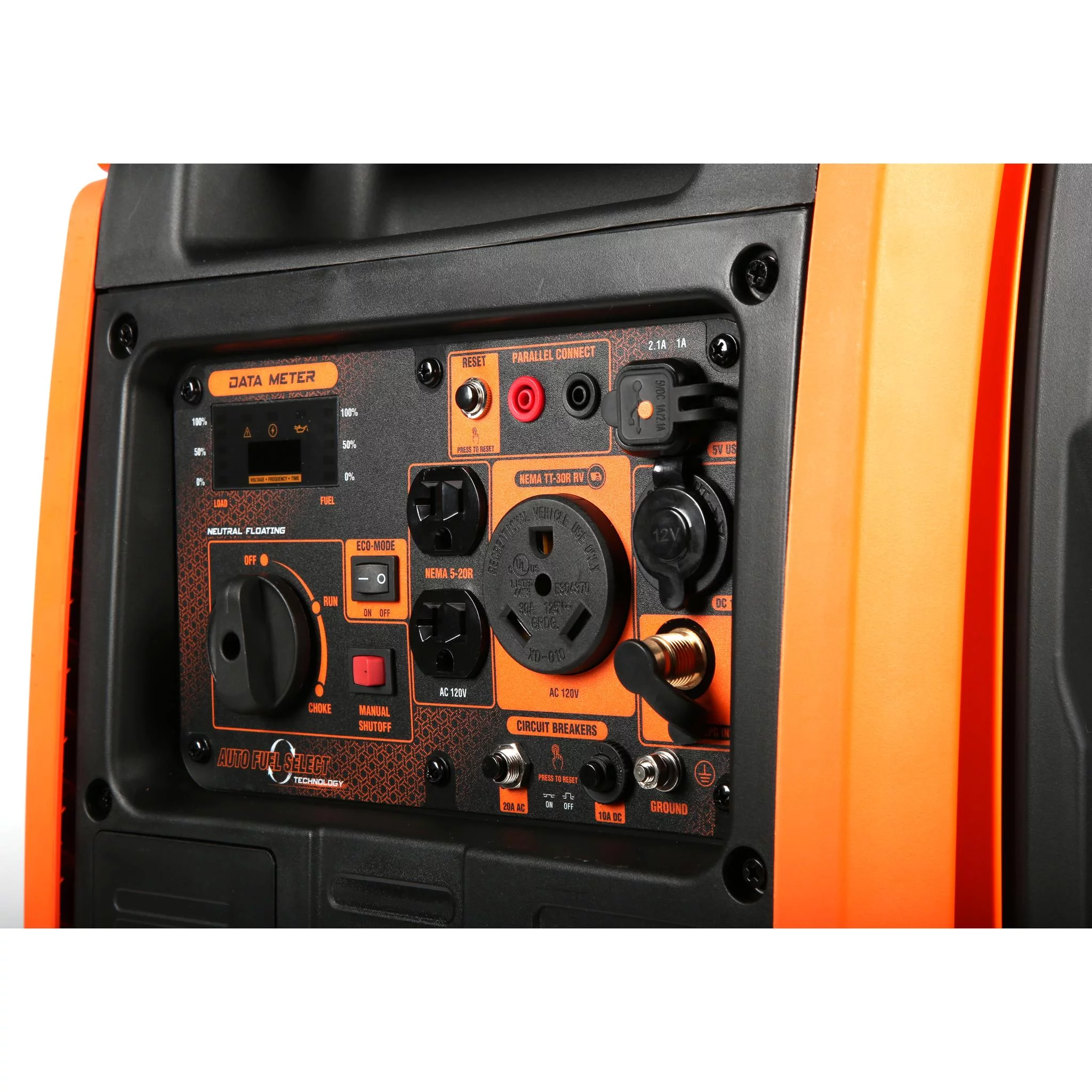 WEN Super Quiet 4500-Watt Dual Fuel RV-Ready Portable Inverter Generator with Fuel Shut-Off
