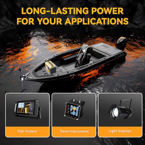 Power Queen 12.8V 100Ah LiFePO4, Upgraded Low Temperature Cut-off Function, Built-in 100A BMS, Grade A Battery Cell, Up to 15000+ Cycles