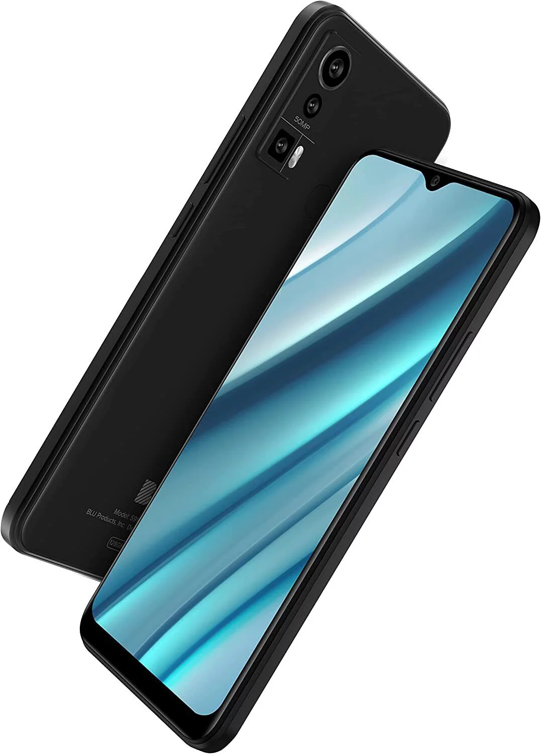 BLU S91 Pro | 2022 | 3-Day Battery | Unlocked | 6.5” Full HD+ Display | 128/4GB | Triple 50MP Camera | US Version | US Warranty | (Black)