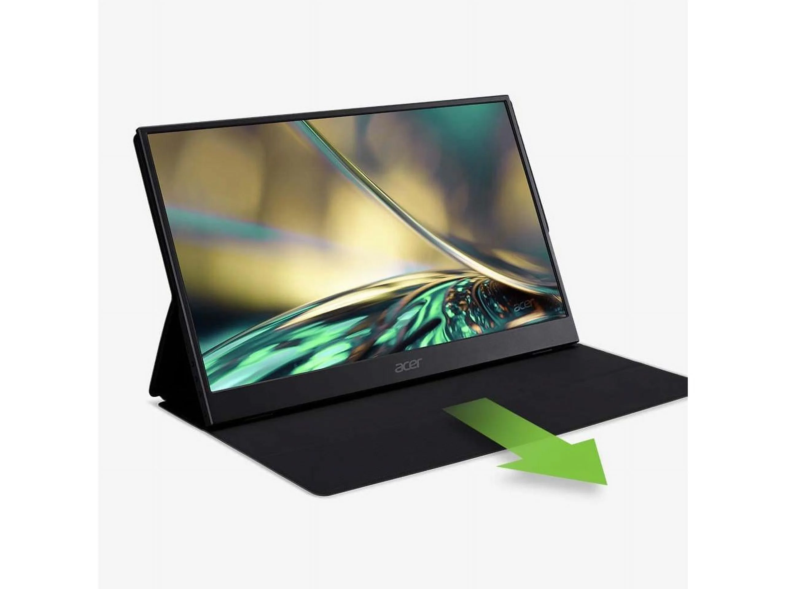 Acer 15.6" Full HD (1920 x 1080) IPS Business Portable Monitor, Ultra Slim Portable Design | Premium Cover I External Monitor for Laptop PC Mac