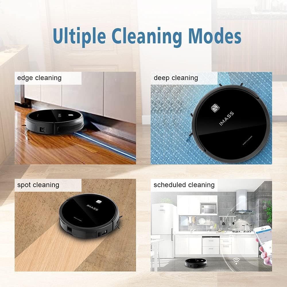 IMASS Robot Vacuum and Mop, Smart Path Planning Robot Vacuum Cleaner, 2600Pa High Suction and Self-Charging, Robot Vacuum Supports Alexa