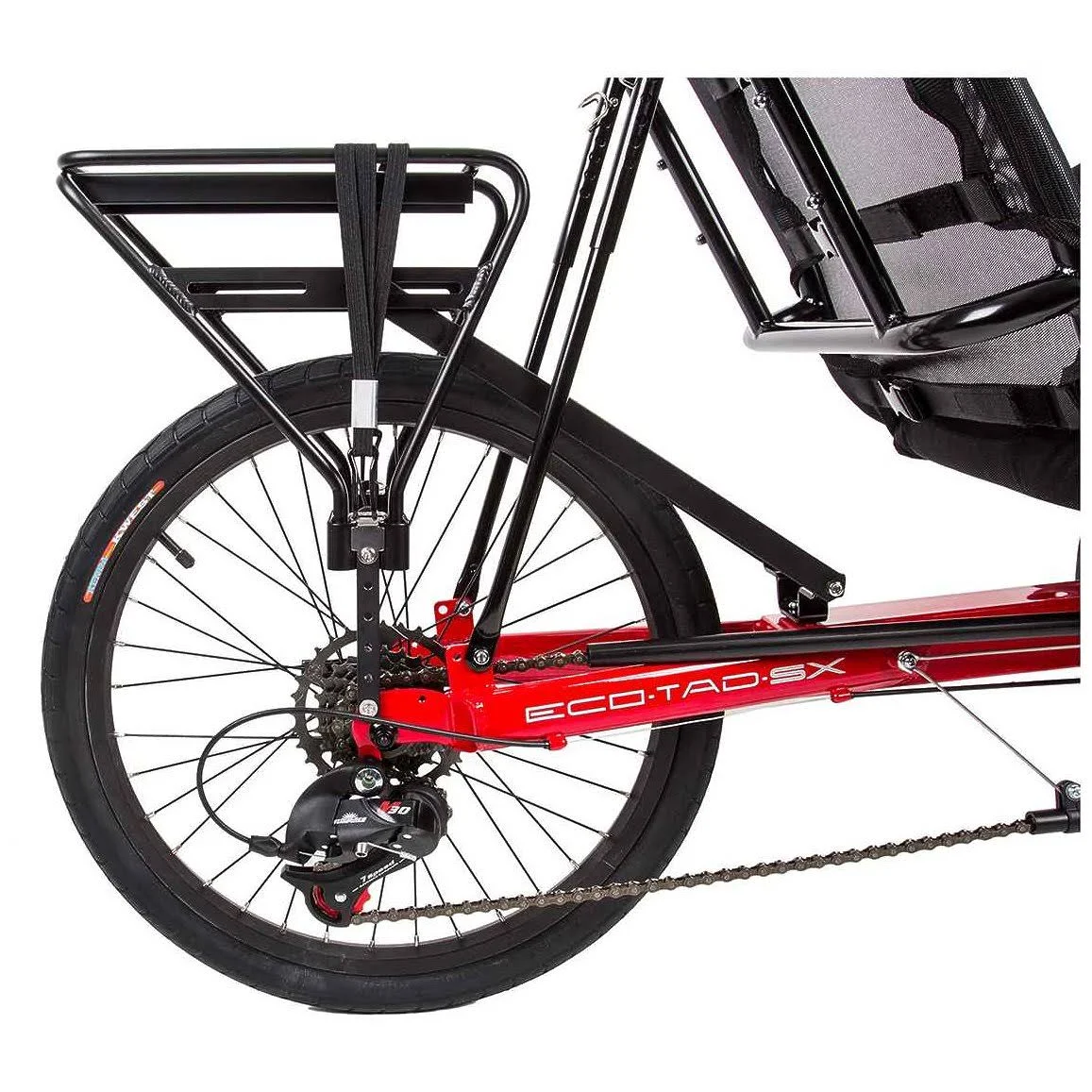 Sun Seeker Recumbent Rear Carrier Bike Rack RR SKR ECO-TAD Aly BK