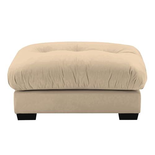 130" Modular Sectional Sofa,Velvet Upholstered Couches for Living Room,3 Seater Green Sofa Couch with Movable Ottoman