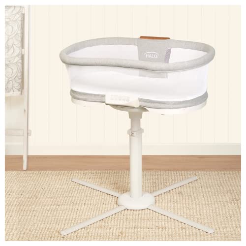 HALO BassiNest Swivel Sleeper 3.0, Baby Bassinet, Grey