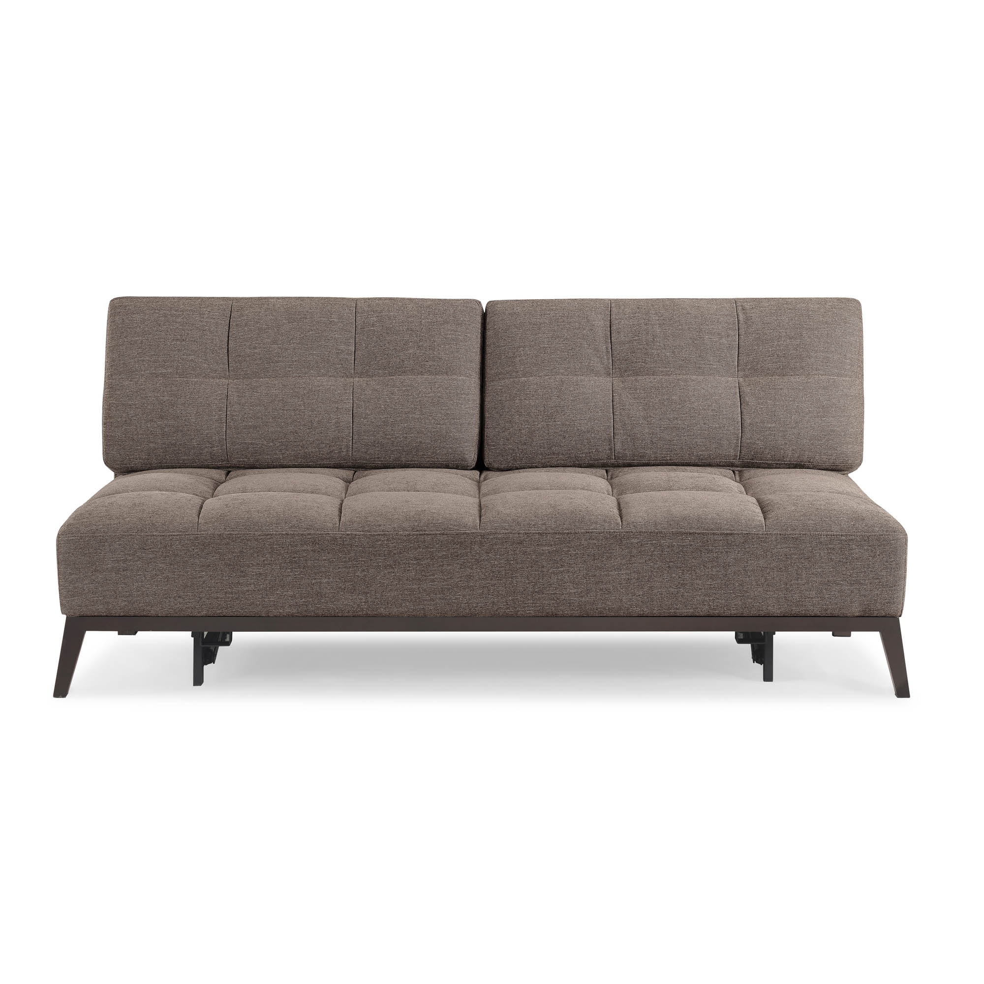 Relax-a-Lounger Salinas Classic Tufted Futon, Brown Fabric