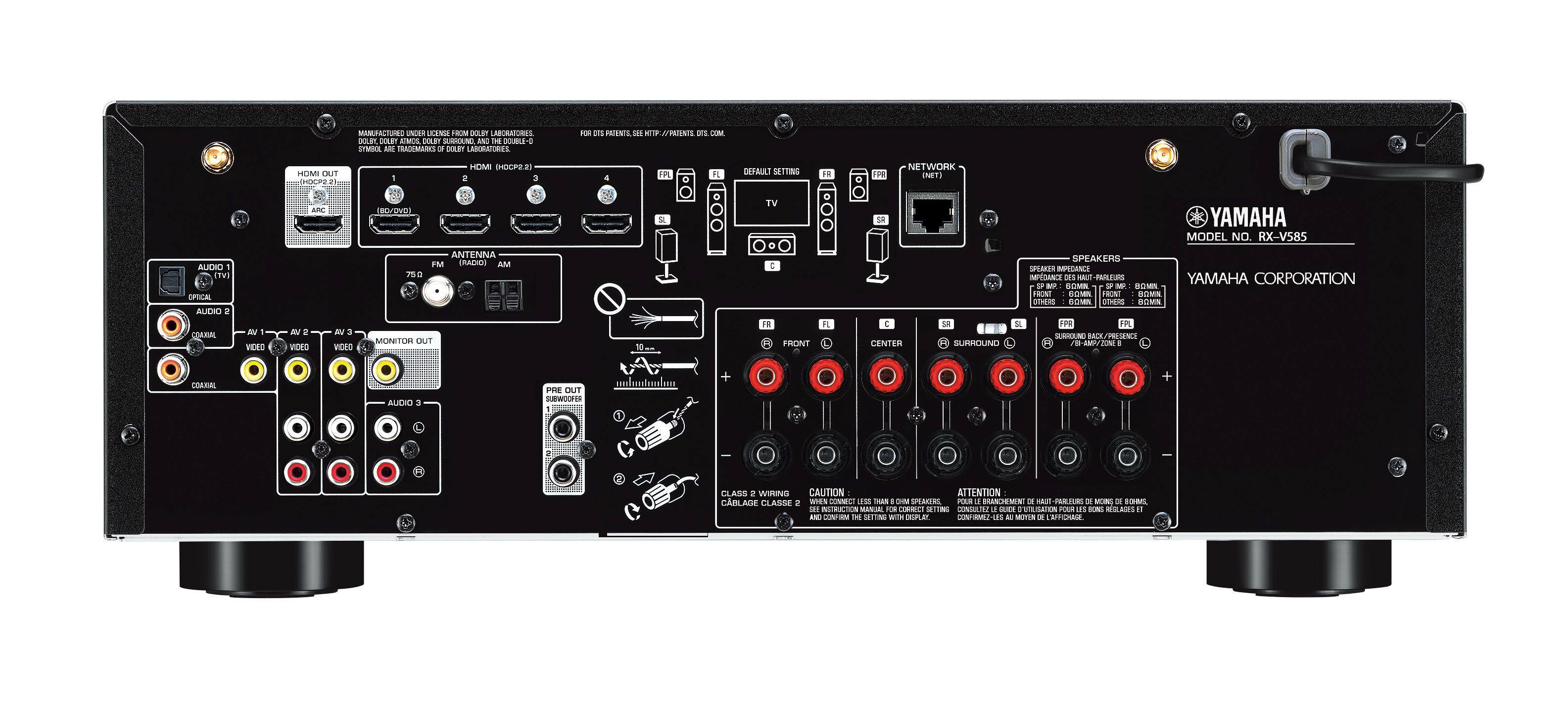 Yamaha RX-V585 7.2-Channel MusicCast A/V Receiver