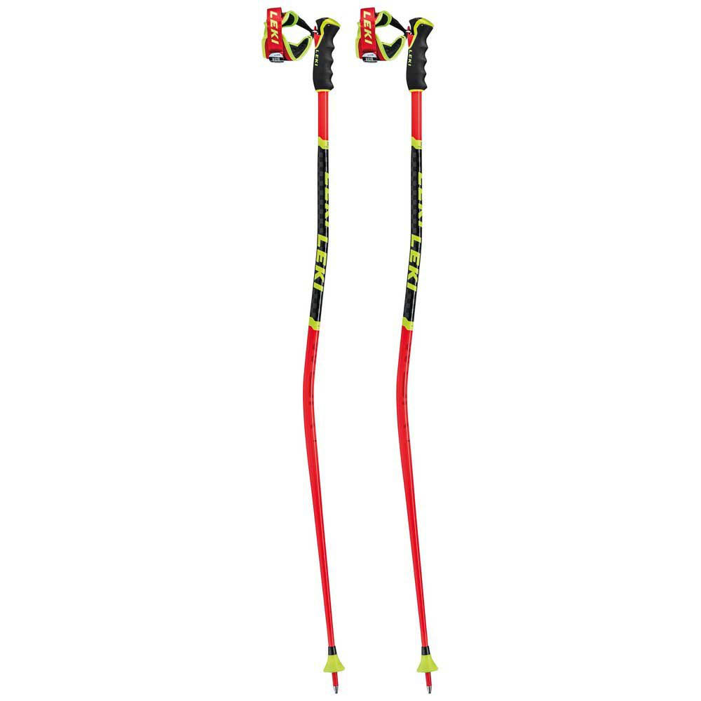 Leki WCR GS 3D Ski Poles Red/Yellow, 130cm
