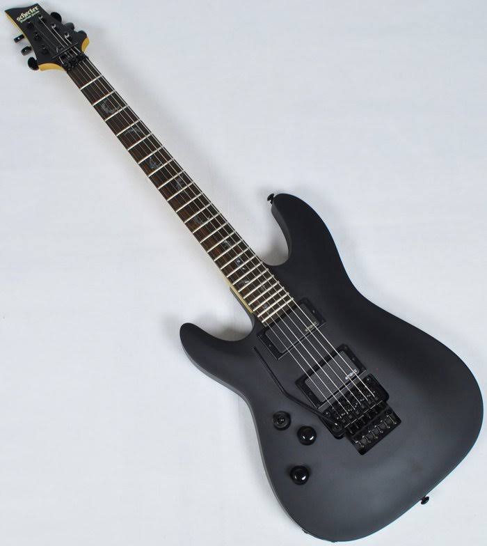 Schecter C-6 FR Deluxe Left Handed Electric Guitar Satin Black