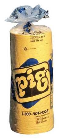 Pig MAT607-635 Absorbent Roll,Universal,Yellow,75 Ft.l