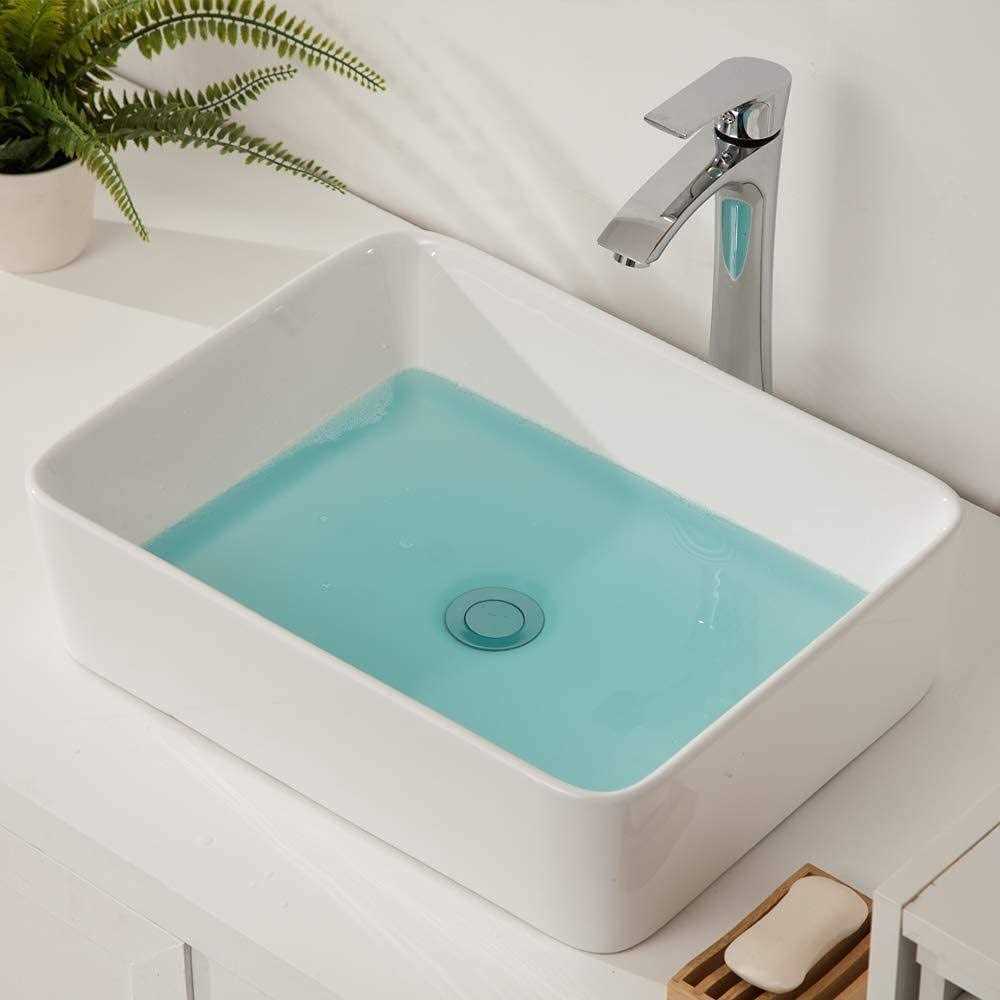 Rectangular Vessel Sink Sarlai 16 X 12 Modern Rectangle Bathroom Sink Above - Shop Hardware Tools Online Store