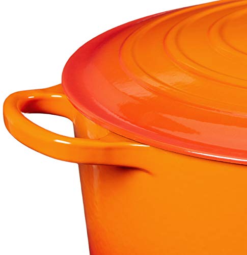 Le Creuset Enameled Cast Iron Signature Round Dutch Oven, 13.25 qt., Cerise