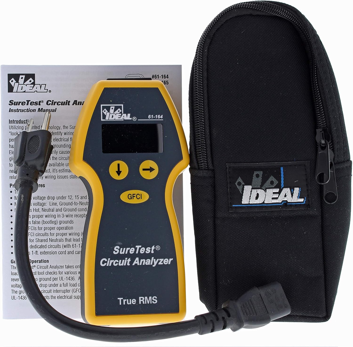 IDEAL INDUSTRIES INC. 61-164 SureTest Circuit Analyzer, CATIII 300V AC