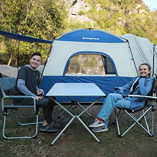 KingCamp Camping Table Folding Portable Table Aluminum Roll Up Lightweight Foldable Large Camp Table for Indoor Outdoor Picnic Backyard, 53.5"X27.5"