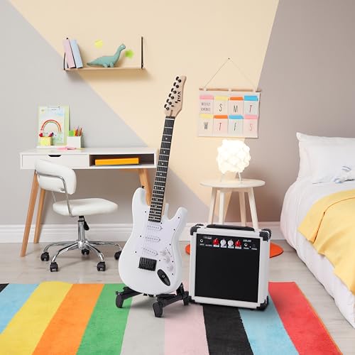 LyxPro 36 Inch Electric Guitar and Kit for Kids with 3/4 Size Beginner’s Guitar, Amp, Six Strings, Two Picks, Shoulder Strap, Digital Clip On Tuner