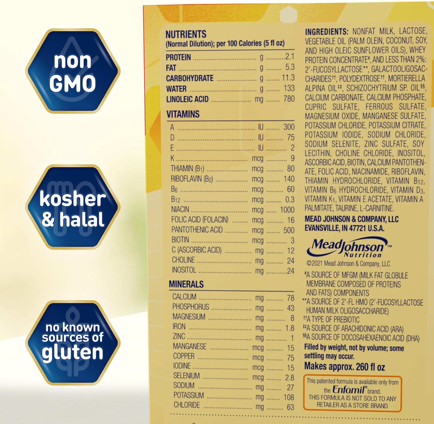 Enfamil NeuroPro Baby Formula, Triple Prebiotic Immune Blend with 2'FL HMO & Omega-3 DHA, Inspired by Breast Milk, Non-GMO, Refill Box