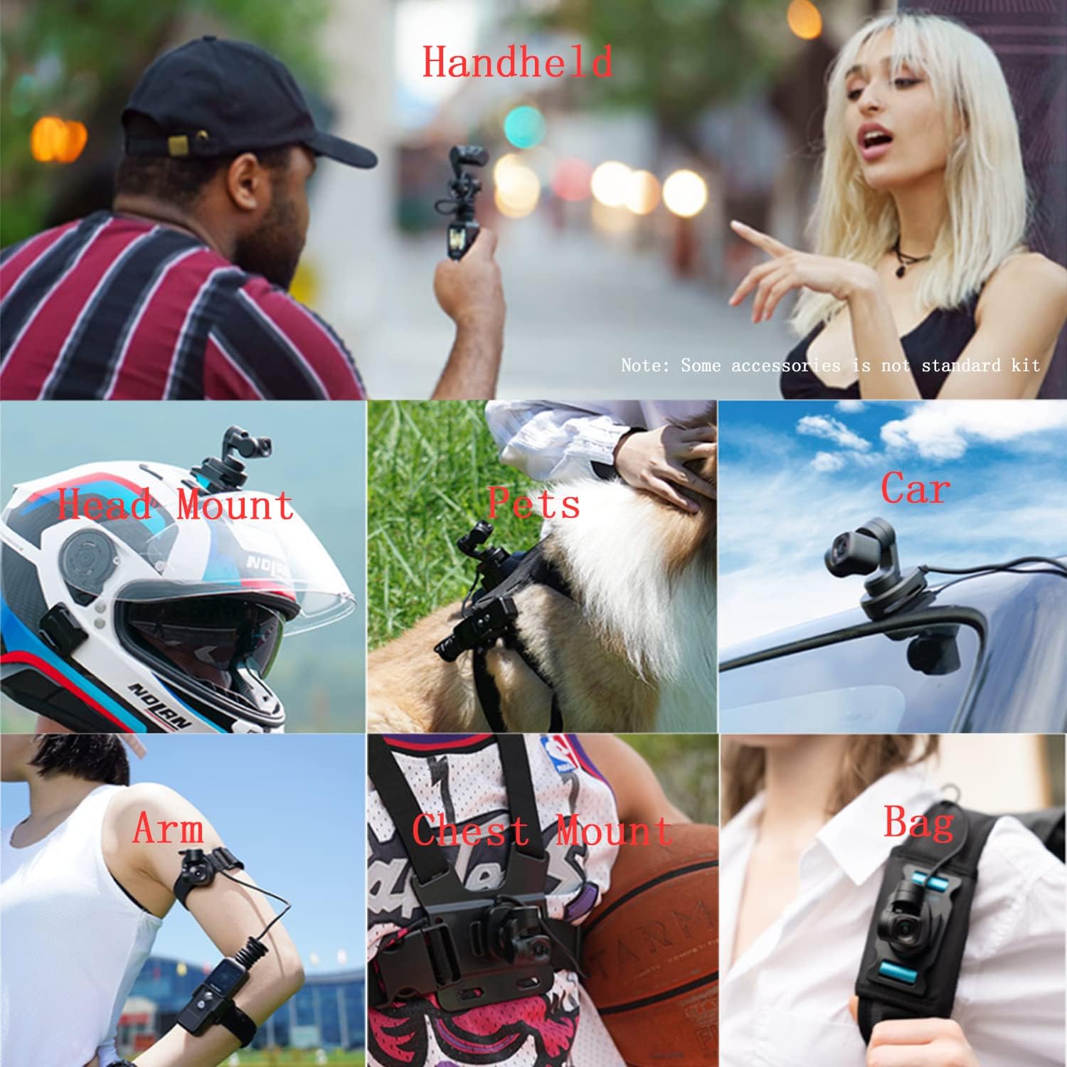 Feiyu Pocket 2-Light Handheld 3-Axis Gimbal Stabilized 4K Video Action Camera,130° View,Magnetic AL. Alloy Boby with Mic Speaker,4xZoom,12MP Photo