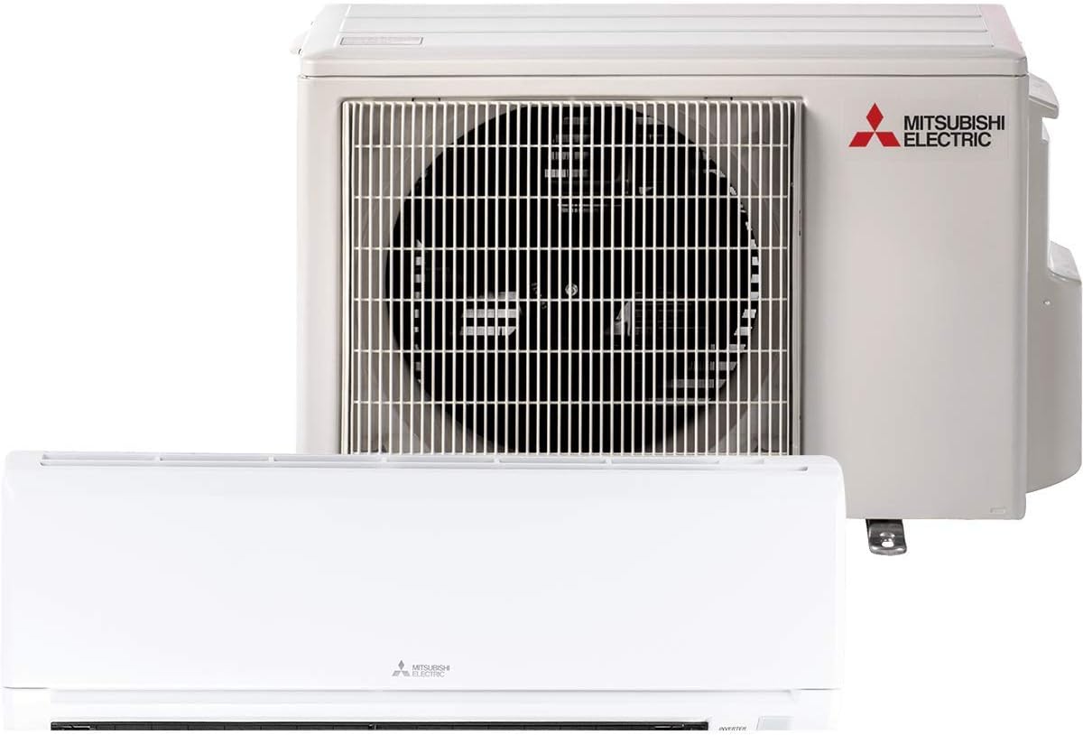 Mitsubishi 15,000 Btu 21.6 Seer Single Zone Ductless Mini Split Heat Pump System (AC and Heat)