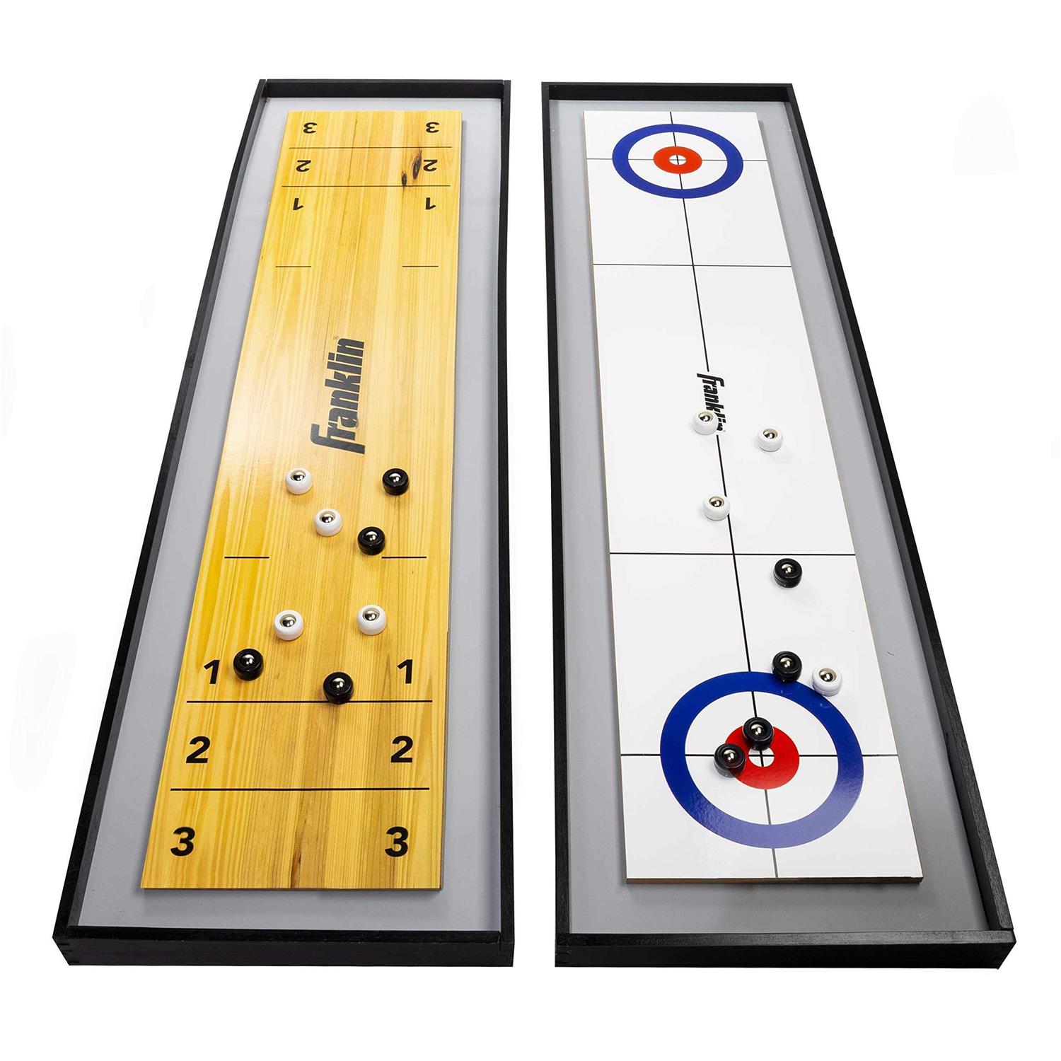 Franklin Sports 2-in-1 Shuffleboard Table and Curling Set - Sports Supplies Online Store