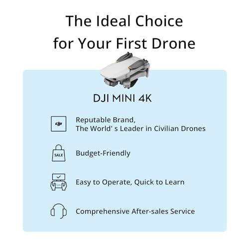 DJI Mini 4K Fly More Combo, Drone with 4K UHD Camera for Adults, Under 249 g, 3-Axis Gimbal Stabilization, 10km Video Transmission, Auto Return