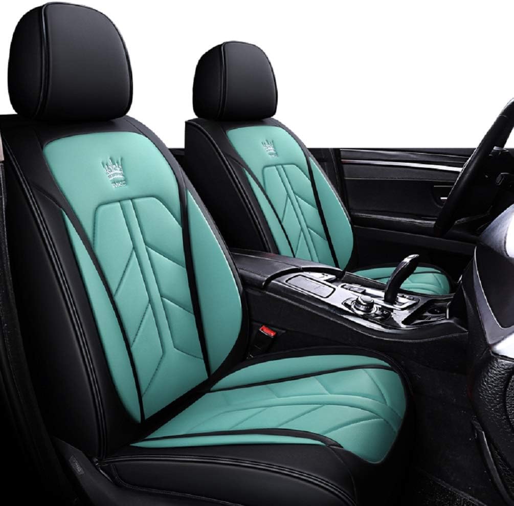 RED-SHYN R-001 Comfortable Leatherette Car Seat Covers for 5-SEAT Cars,Universal Fit Full Set Car Seat Proteror (Black-Red)