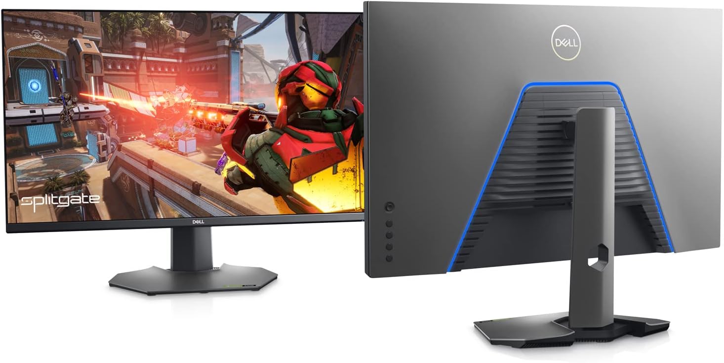 Dell Gaming Monitor 32 Inch, 165Hz, Quad-HD Widescreen LED LCD, IPS Display, USB C, (QHD) 2560 x 1440p, 1.07 Billion Colors, 1ms, No Bezel