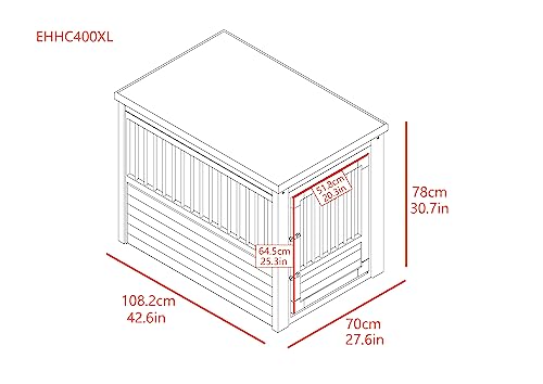New Age Pet ecoFLEX Pet Crate/End Table, X-Large, Grey