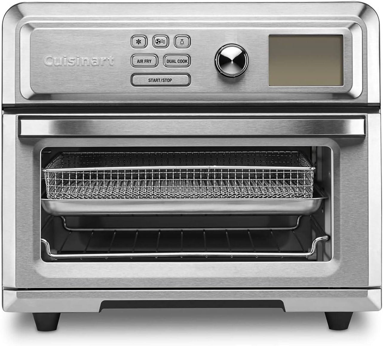 Cuisinart TOA-65 Digital AirFryer Toaster Oven Bundle with EZ Lift Silicone Tongs