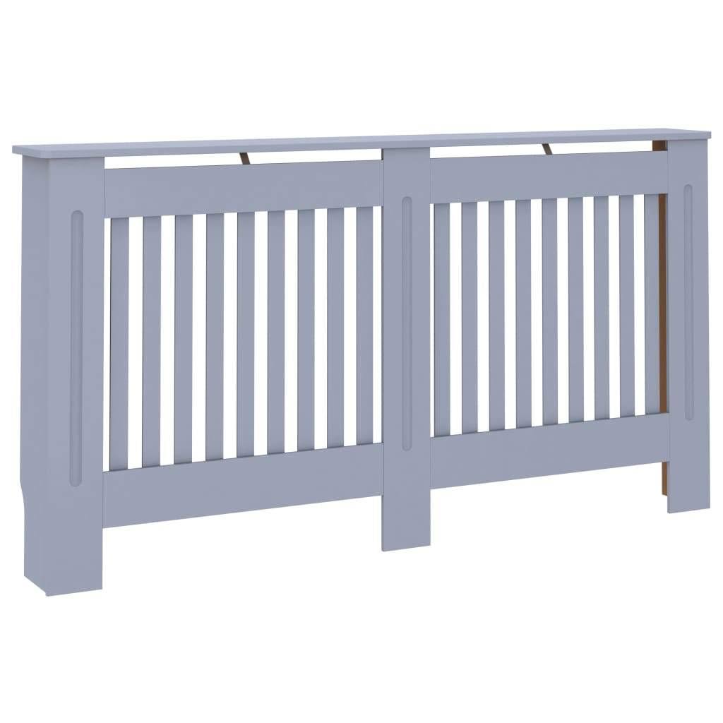 vidaXL Radiator Cover Black 44.1x22x7.5x22x31.9x22 MDF