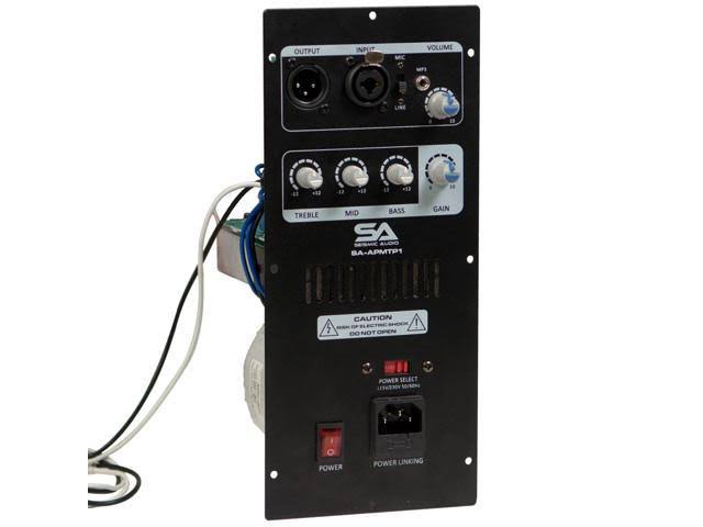 Seismic Audio 150 Watt Plate Amplifier with 3 Band EQ for Pa/dj Speaker Cabinets - Class AB - SA-APMTP1