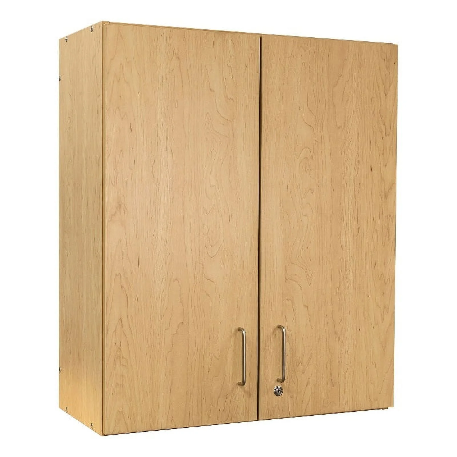 Tot Mate 3-Level Wall Cabinet, Laminate Wood, Maple, 30"W x 14 1/2"D x 36 1/2"H, RTA