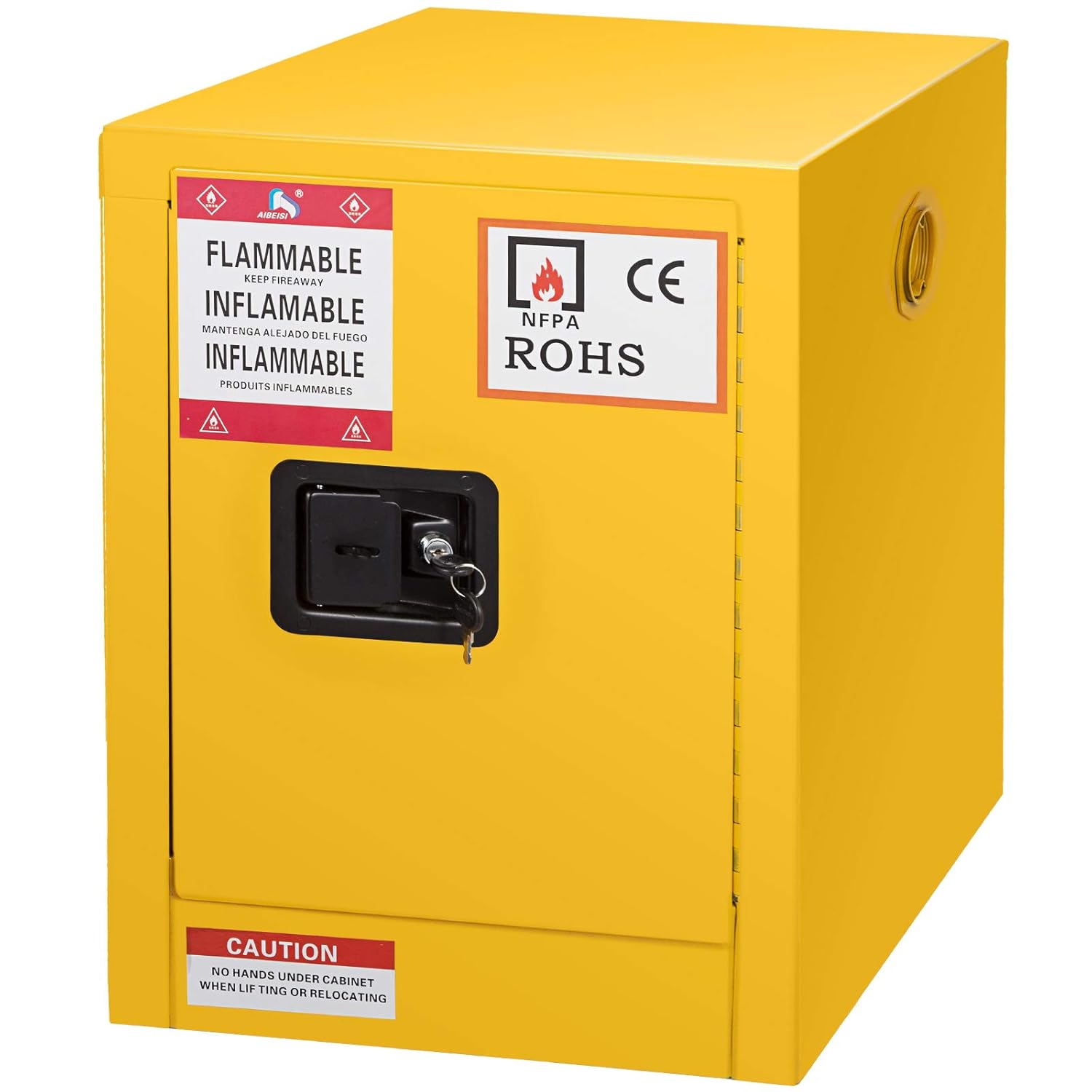 Mophorn Flammable Cabinet 18 x 18 x 35, Galvanized Steel Safety Cabinet, Adjustable Shelf Flammable Storage Cabinet