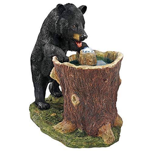 Design Toscano Rocky Mountain Splash Black Bears Garden Fountain