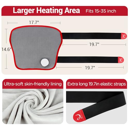 Comfytemp Leg Heating Pad for Pain Relief, FSA HSA Eligible Wearable Heating Pad for Legs and Calf, Birthday Gifts for Women/Men