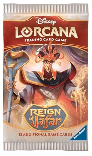 Ravensburger Disney Lorcana TCG: Reign of Jafar Booster Pack Display | 24 Packs with 12 Trading Cards Each | Ideal for Collectors & Disney Fans |