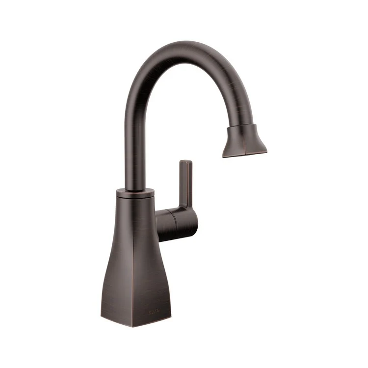 Beverage Faucet Contemporary Square Cold Water Only with Air Gap 1 Lever ADA Chrome