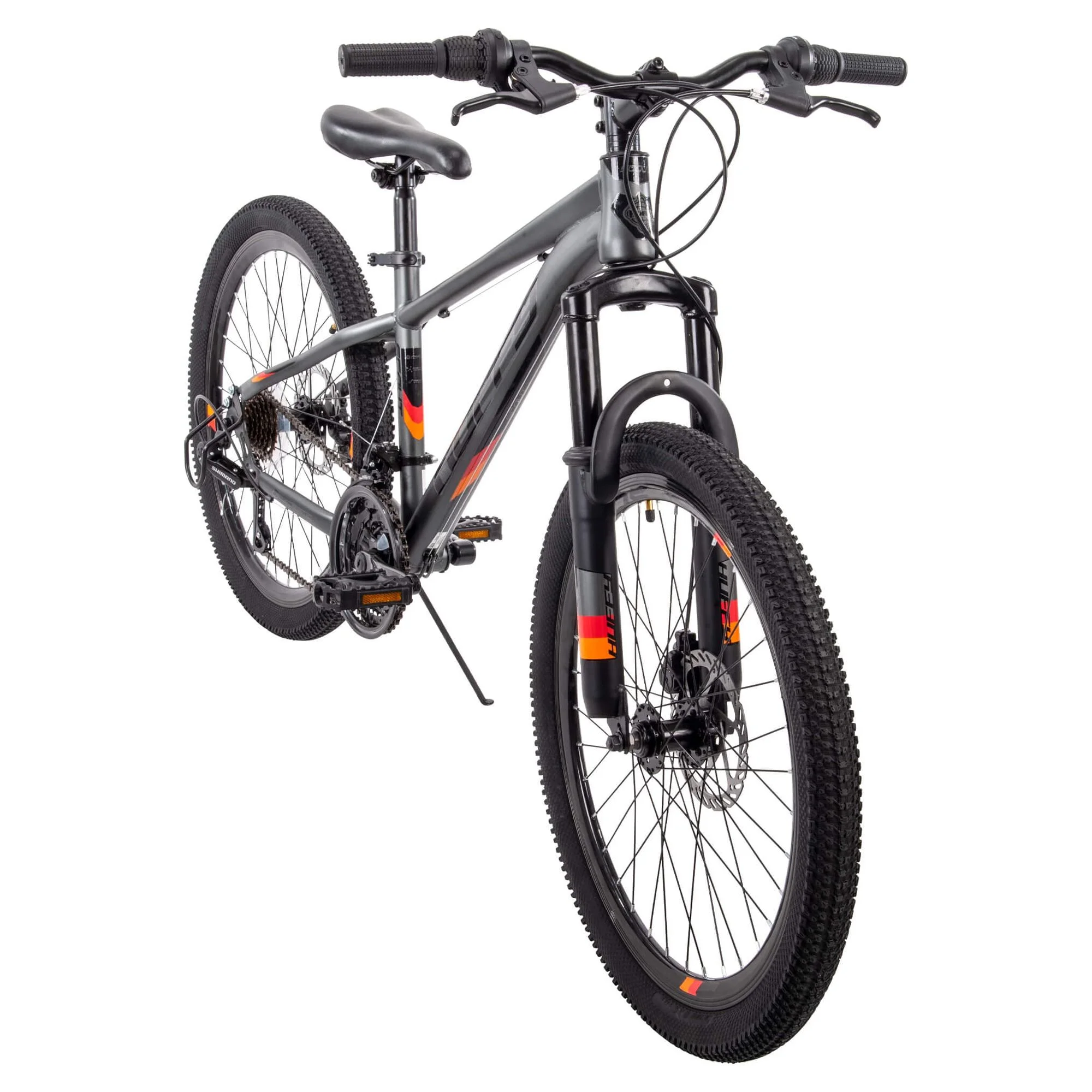 Huffy 24 Scout Boys' Hardtail 21-Speed Mountain Bike with Disc Brakes