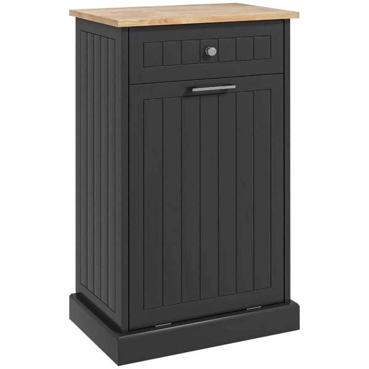 Kitchen Tilt Out Trash Bin Cabinet, ZPL Freestanding Laundry Sorter Cabinet,Trash Can Holder With Drawer, Freestanding Laundry Sorter Cabinet