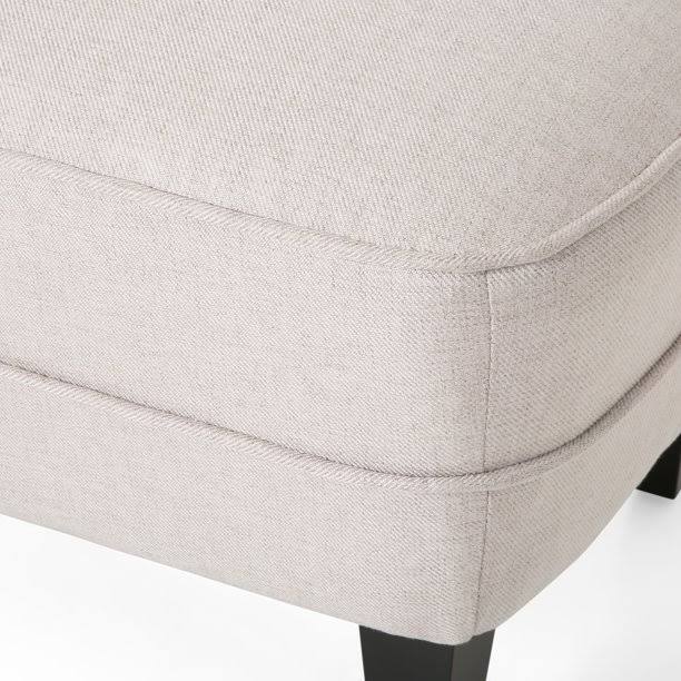 Tafton Tufted Club Chair and Ottoman Gray